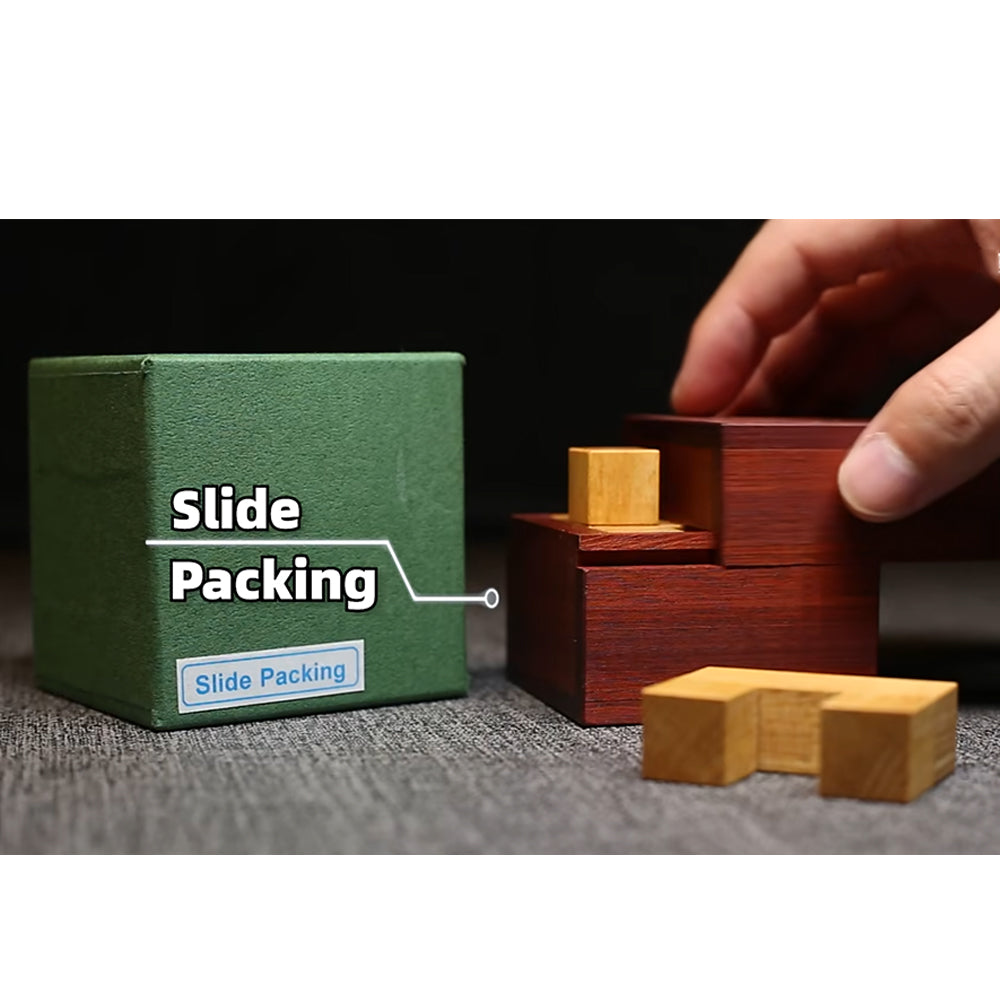 Penta & Slide Puzzle Collection Wooden Box Challenge: Slide & Pack - UNIVEA