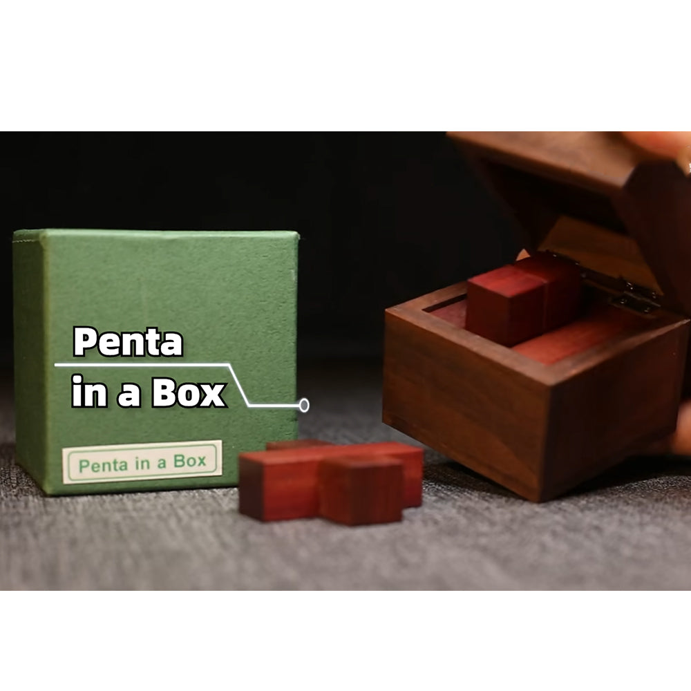 Penta & Slide Puzzle Collection Wooden Box Challenge: Slide & Pack - UNIVEA
