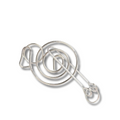 Metal Wire Brain Teaser IQ Mind Brain Teaser Puzzles Children Adults Interactive Game Reliever Educational Toys - UNIVEA