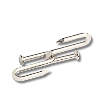 Classic Nail-shaped IQ Metal Brain Teasers Magic Iron Wire Puzzle Game - UNIVEA