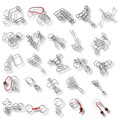 Nine Chain Intelligence Puzzle Toy String Intellectual Looping Educational Toys Popular Fun Decompression Toy - UNIVEA