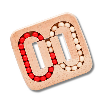 Rotating Magic Bean Fingertip Toy Wood Puzzles For Adults Kids IQ Games Juguetes Y Aficiones Rompicapo Bambini - UNIVEA