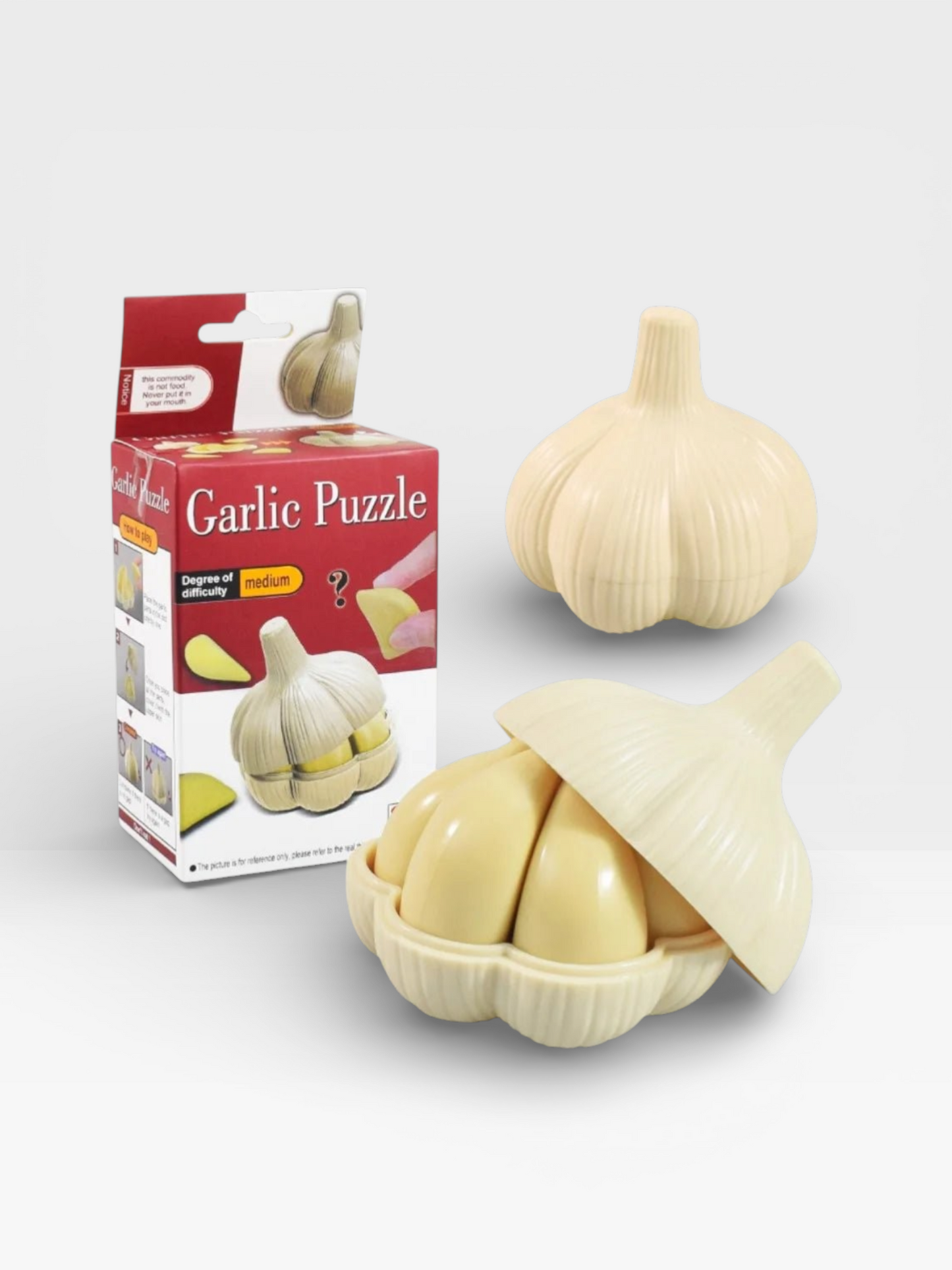 Creative Garlic - shaped Intelligence Mind Brain Teasers 3D Puzzles Game - UNIVEA