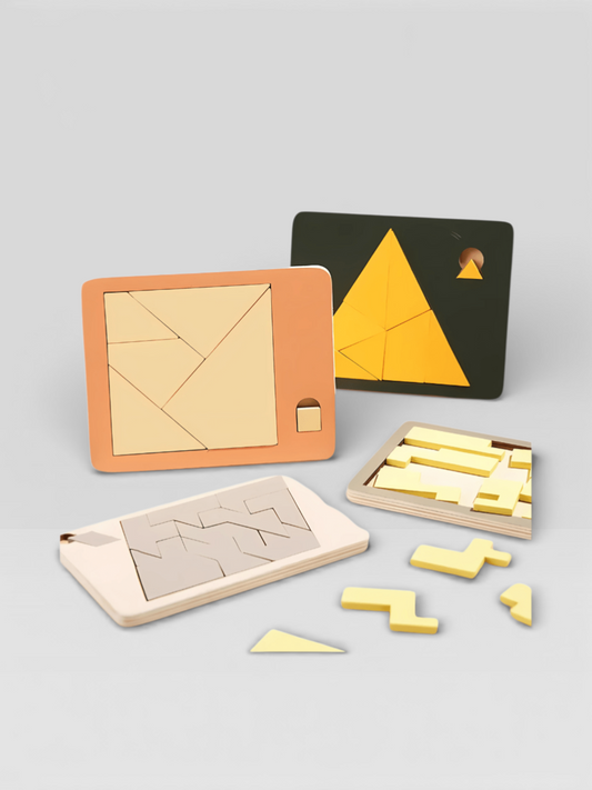 Wooden Tangram Board Puzzle Game - UNIVEA