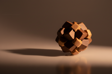 3D Wooden Brain Teaser Puzzle Luban Lock IQ Box - UNIVEA