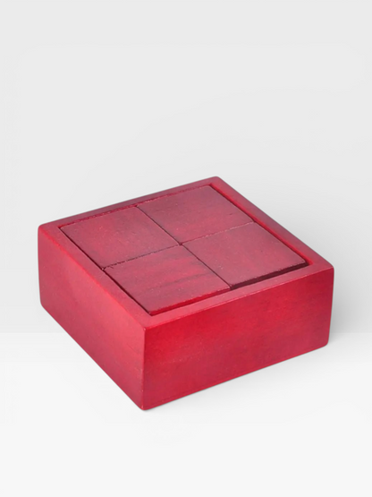 3D Wooden Brain Teaser Puzzle Luban Lock IQ Box - UNIVEA