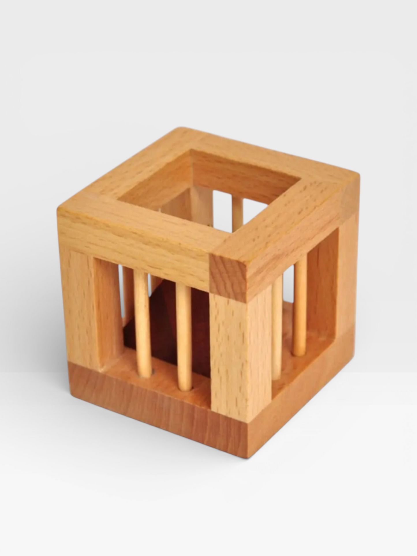 3D Wooden Brain Teaser Puzzle Luban Lock IQ Box - UNIVEA