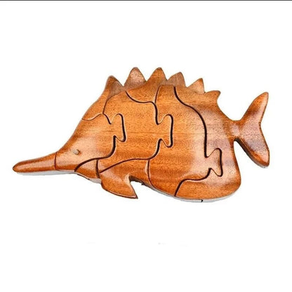 3D Wooden Stacking Animals Jigsaw Toys - UNIVEA