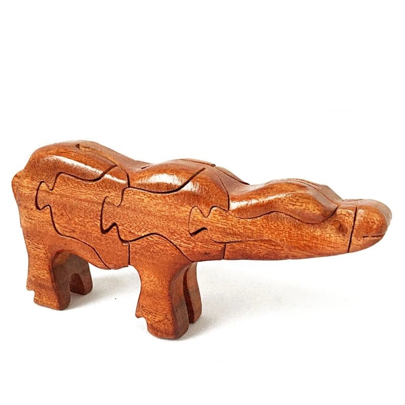 3D Wooden Stacking Animals Jigsaw Toys - UNIVEA