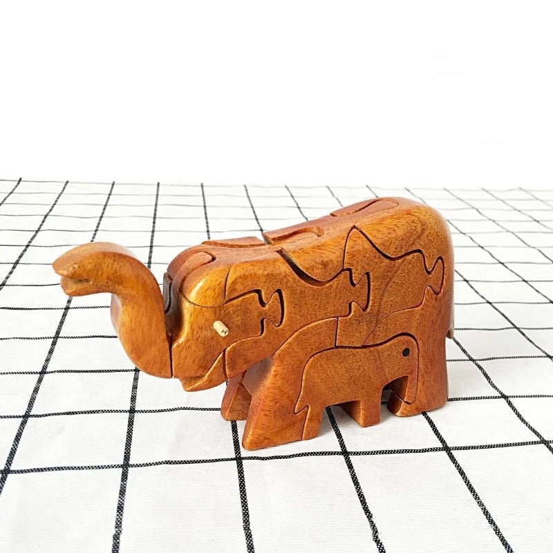 3D Wooden Stacking Animals Jigsaw Toys - UNIVEA