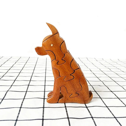 3D Wooden Stacking Animals Jigsaw Toys - UNIVEA