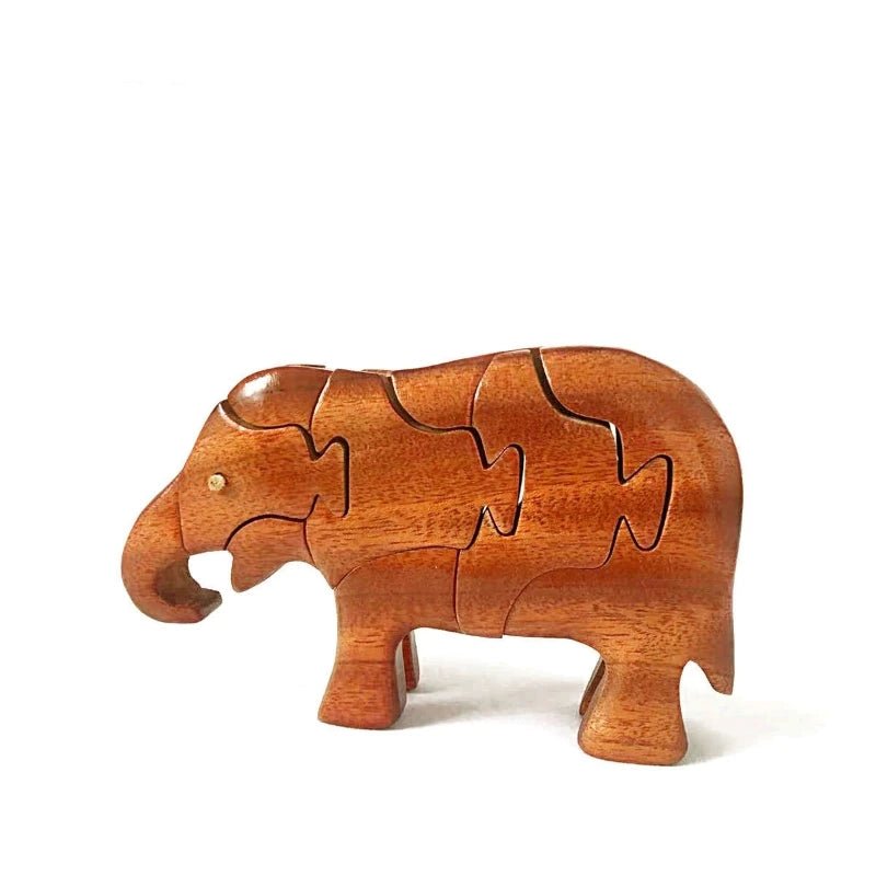 3D Wooden Stacking Animals Jigsaw Toys - UNIVEA