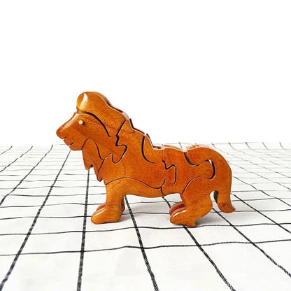 3D Wooden Stacking Animals Jigsaw Toys - UNIVEA