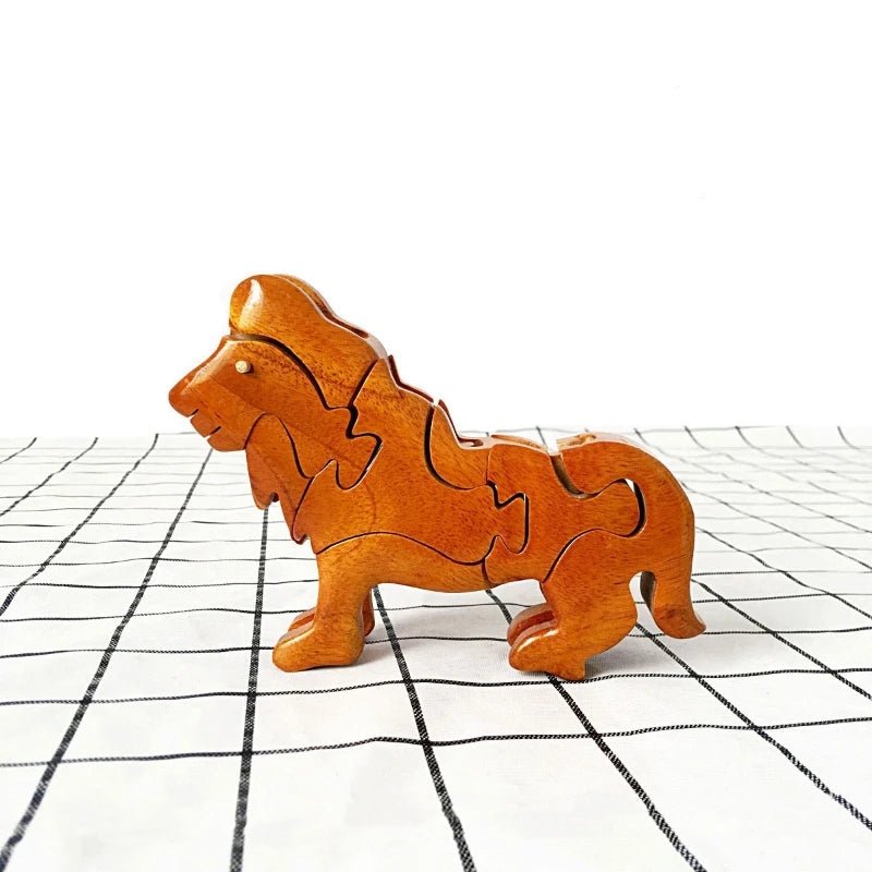 3D Wooden Stacking Animals Jigsaw Toys - UNIVEA