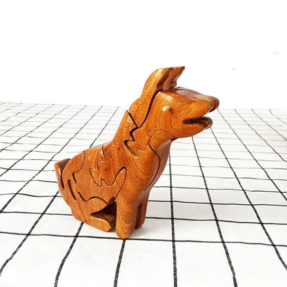 3D Wooden Stacking Animals Jigsaw Toys - UNIVEA