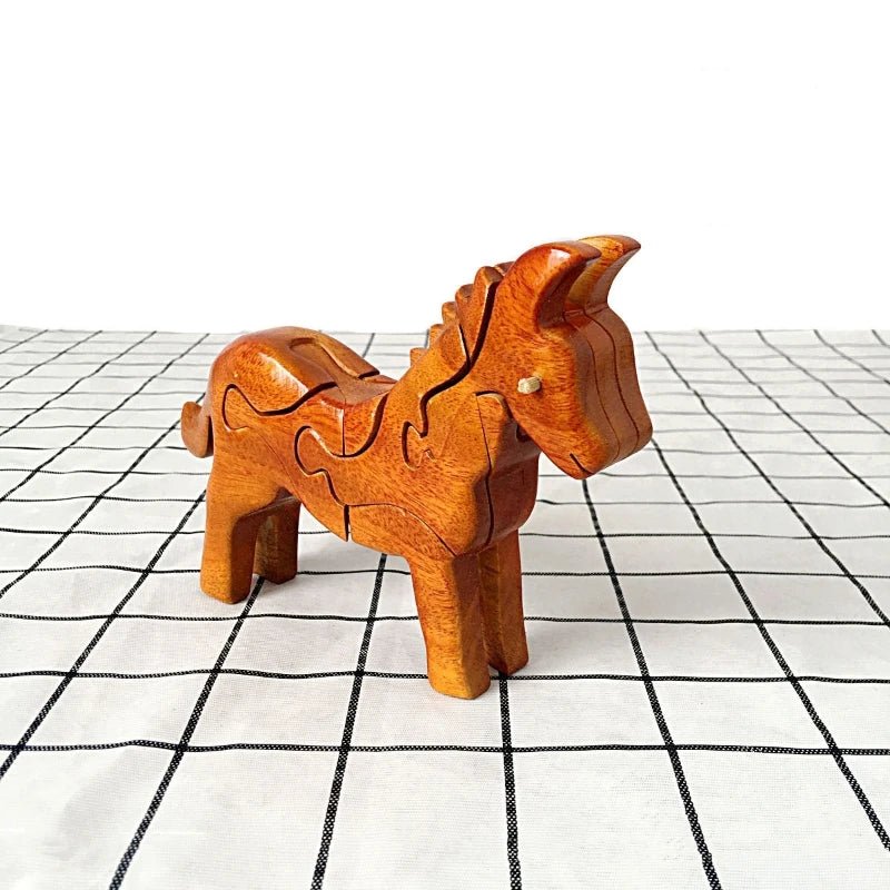 3D Wooden Stacking Animals Jigsaw Toys - UNIVEA