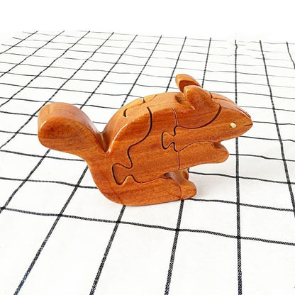 3D Wooden Stacking Animals Jigsaw Toys - UNIVEA