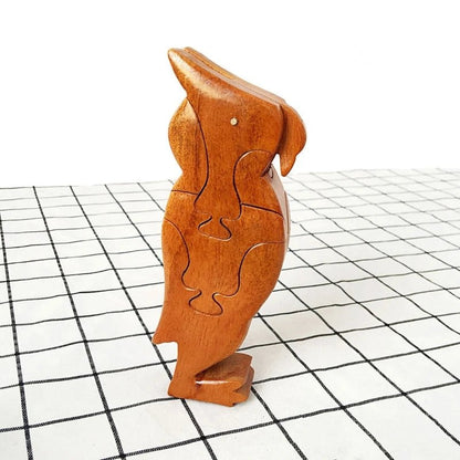 3D Wooden Stacking Animals Jigsaw Toys - UNIVEA