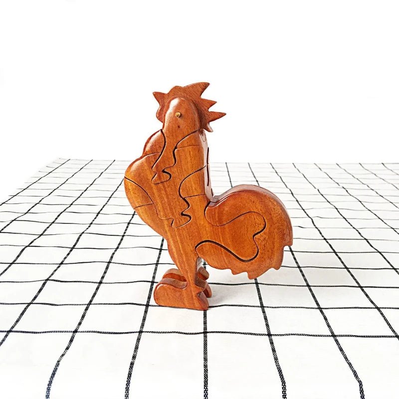 3D Wooden Stacking Animals Jigsaw Toys - UNIVEA