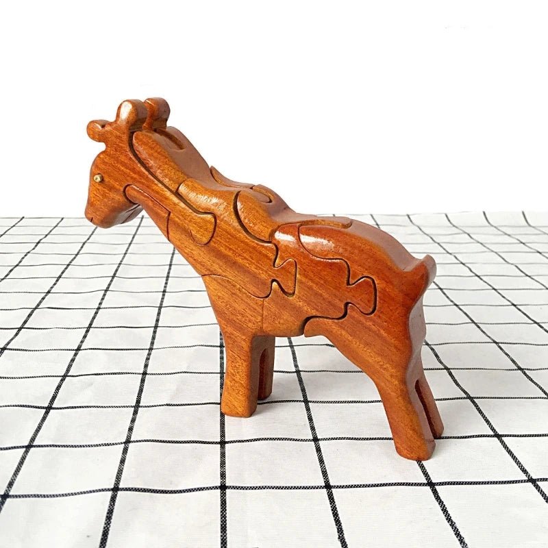 3D Wooden Stacking Animals Jigsaw Toys - UNIVEA