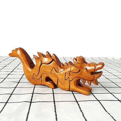 3D Wooden Stacking Animals Jigsaw Toys - UNIVEA