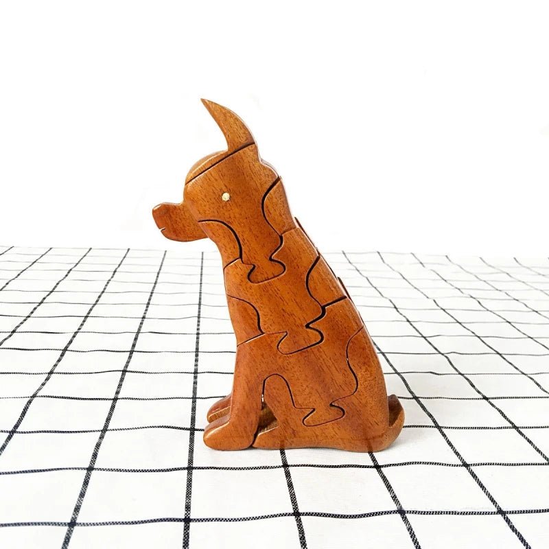 3D Wooden Stacking Animals Jigsaw Toys - UNIVEA