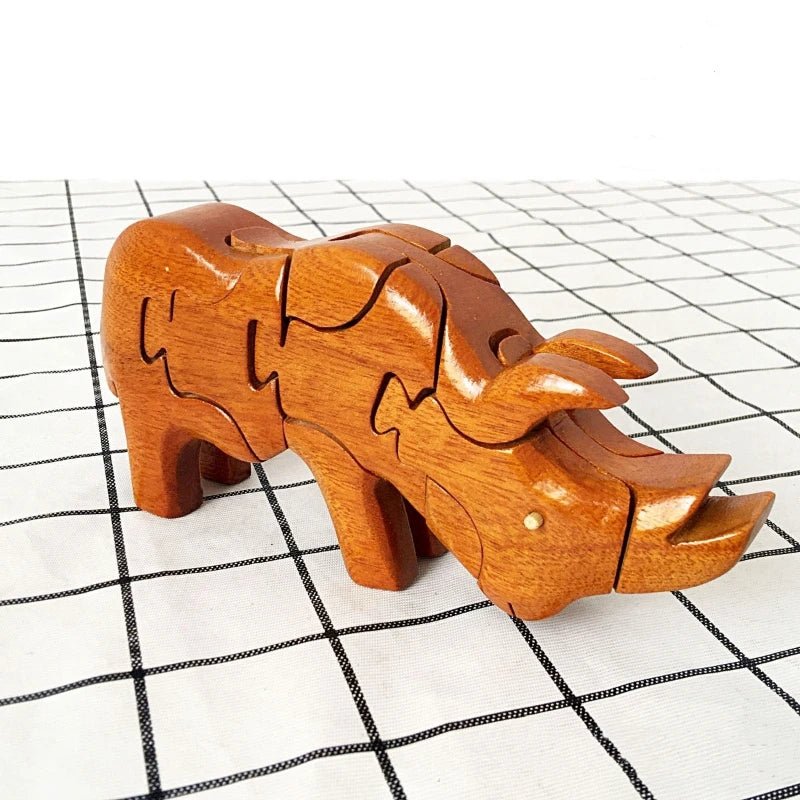 3D Wooden Stacking Animals Jigsaw Toys - UNIVEA
