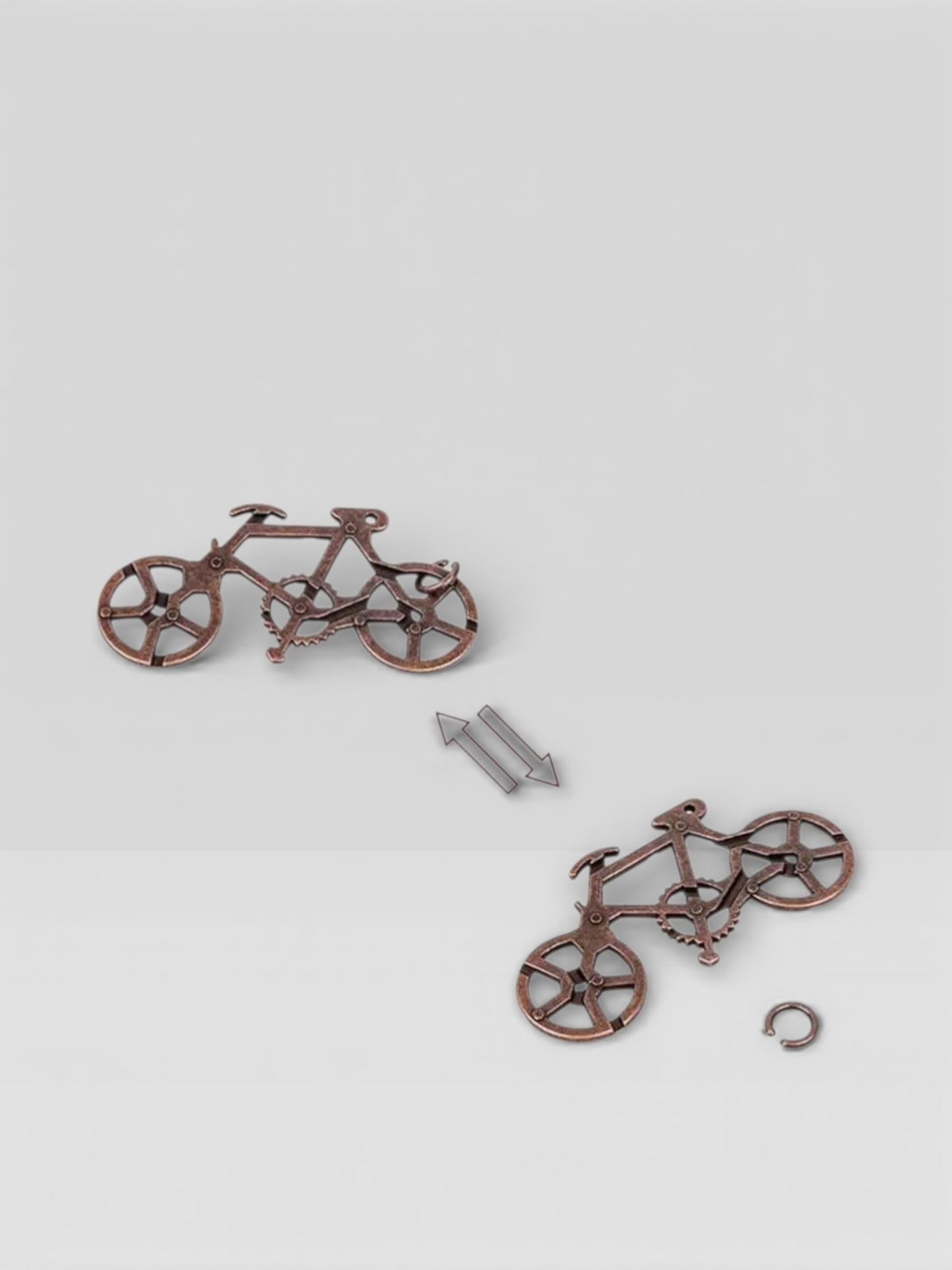 9/20PCS per Set Metal Puzzle Logic Mind Brain Teasers Rings Lock Baffling Game Gift for Adults Children - UNIVEA