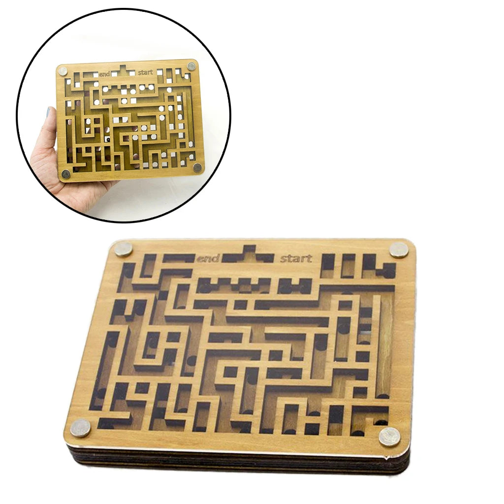 Challenging 3D Wooden Maze Puzzle for Adults - UNIVEA
