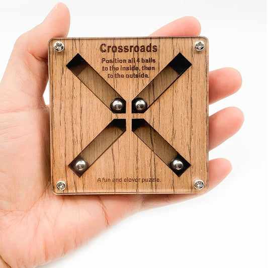 Crossroad Puzzle Labyrinth Maze Wooden Puzzles For Adults Children Brain Games Juegos De Ingenio Y Logica Very Difficult