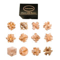 Educational Wooden Burr Puzzles Set - UNIVEA