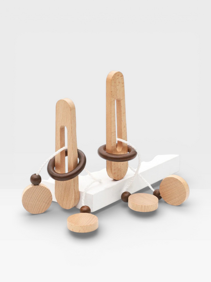 Intelligent Unlock Toy Kong Ming Lock Brain Teaser Iq Puzzles Wooden Toys Montessori Children Adult Decompression Thinking Ga