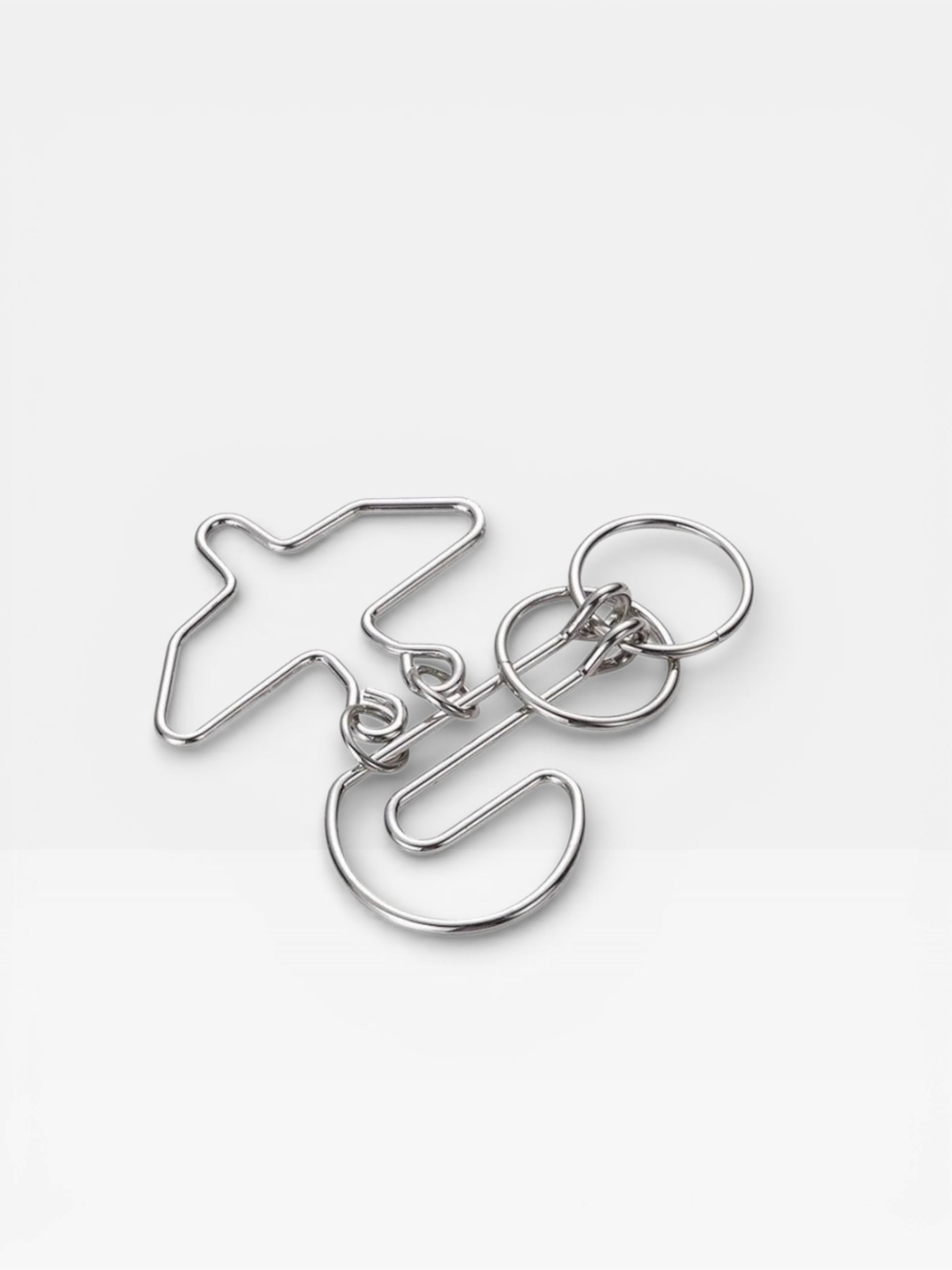 Classic Nine Linked Rings Metal Brain Teaser Puzzle Toy - UNIVEA