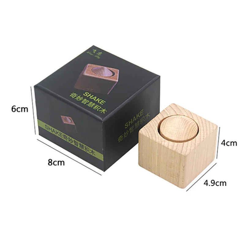 Wisdom Building Block Magic Tricks Take The Block Out Of The Cylinder Without Hand Illusion Close Up Great Beginning Magie Props - UNIVEA