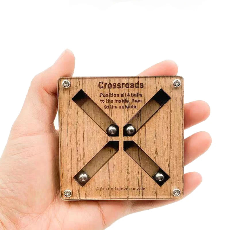 Crossroad Puzzle Labyrinth Maze Wooden Puzzles For Adults Children Brain Games Juegos De Ingenio Y Logica Very Difficult - UNIVEA