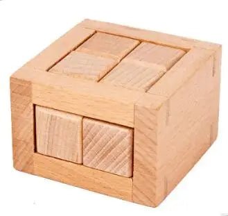 Beech Wood Wooden Burr Puzzles Interlocking Game for Adults KIds - UNIVEA