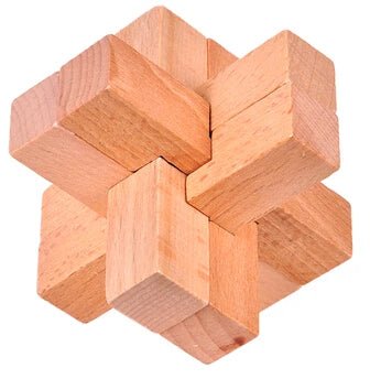 Beech Wood Wooden Burr Puzzles Interlocking Game for Adults KIds - UNIVEA