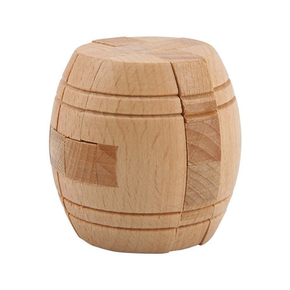 Beech Wood Wooden Burr Puzzles Interlocking Game for Adults KIds - UNIVEA
