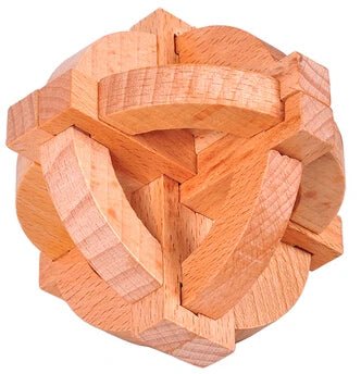 Beech Wood Wooden Burr Puzzles Interlocking Game for Adults KIds - UNIVEA