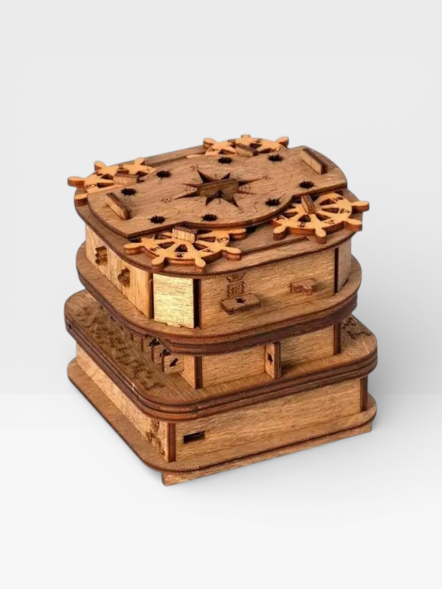 Boutique Wooden Puzzle Mind Brain Teasers Educational Puzzles Game Gift for Adults - UNIVEA