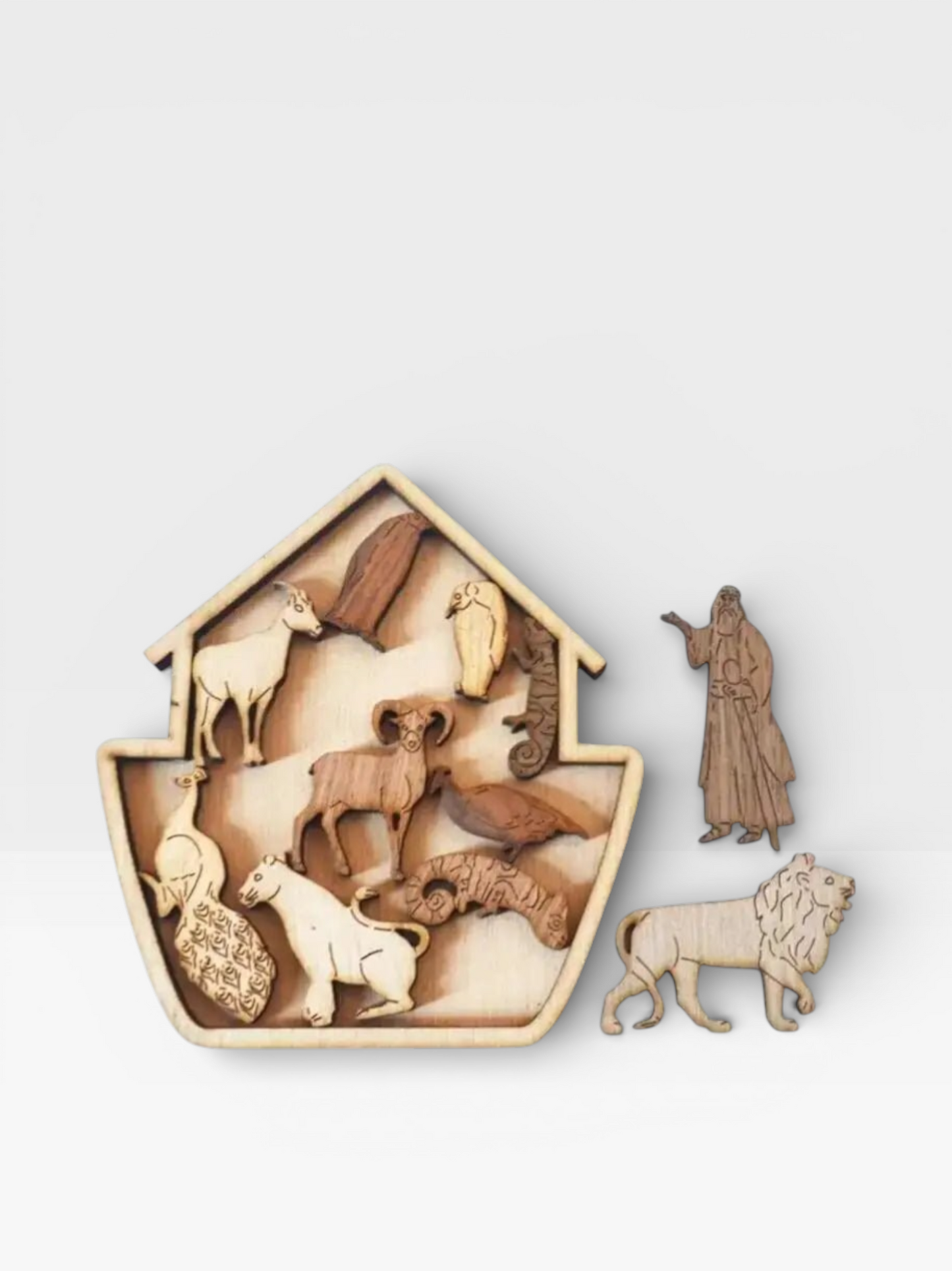 Boutique Wooden Puzzle Mind Brain Teasers Educational Puzzles Game Gift for Adults - UNIVEA