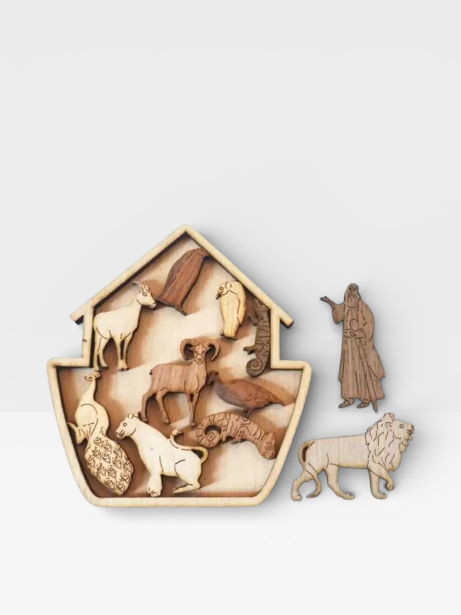 Boutique Wooden Puzzle Mind Brain Teasers Educational Puzzles Game Gift for Adults - UNIVEA