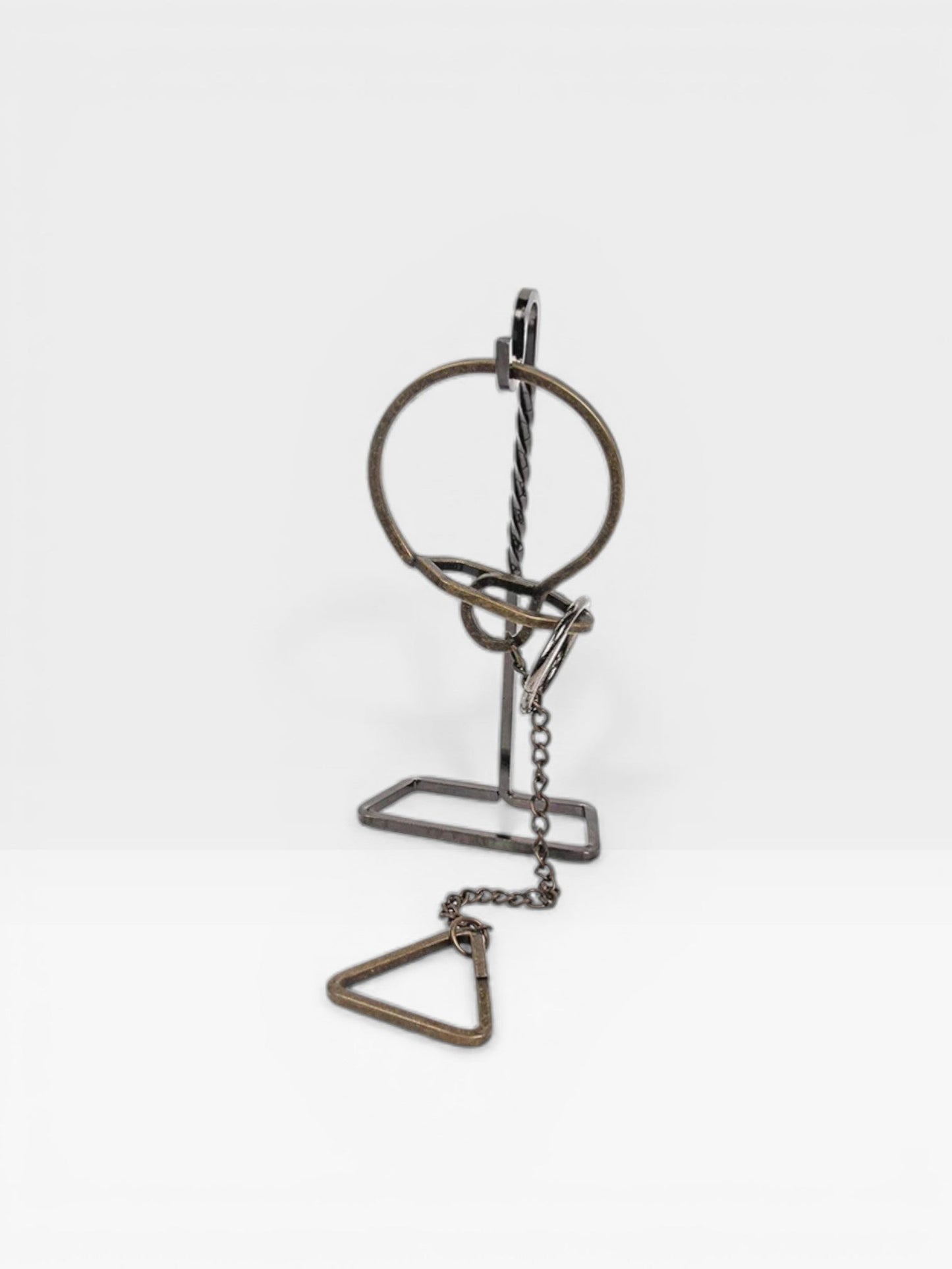 Classic IQ Metal Brain Teasers Lock Ring Puzzle Logic Magic Mind Wire Puzzles Game Gift for Adults Kids - UNIVEA