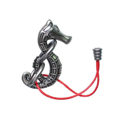 Classic IQ Metal Brain Teasers Lock Ring Puzzle Logic Magic Mind Wire Puzzles Game Gift for Adults Kids - UNIVEA