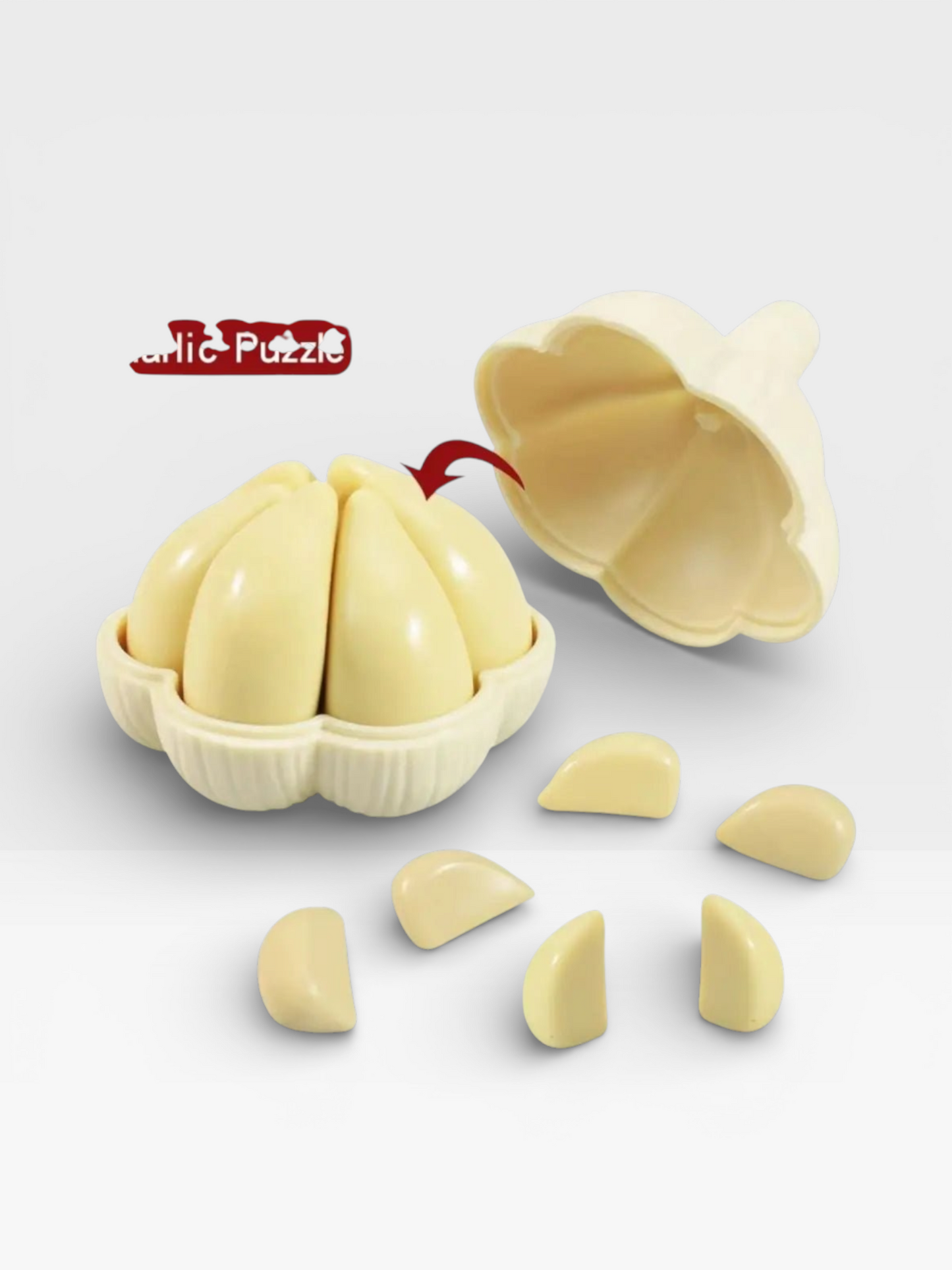 Creative Garlic - shaped Intelligence Mind Brain Teasers 3D Puzzles Game - UNIVEA
