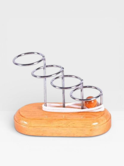 Desk Novelty 3D Wooden Rope Loop Puzzle - UNIVEA