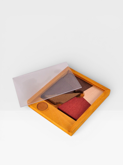 Desk Novelty 3D Wooden Rope Loop Puzzle - UNIVEA