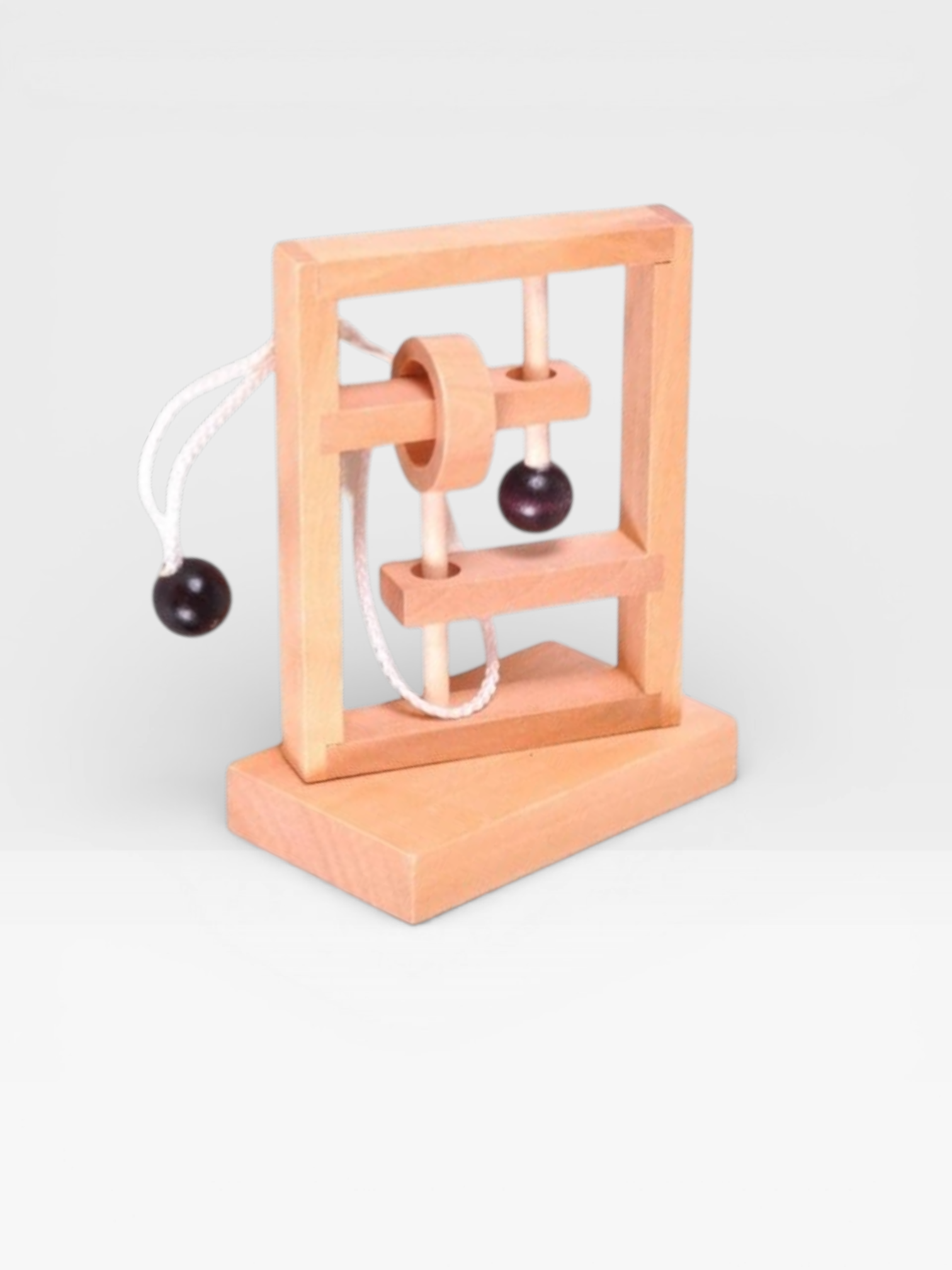 Desk Novelty 3D Wooden Rope Loop Puzzle - UNIVEA
