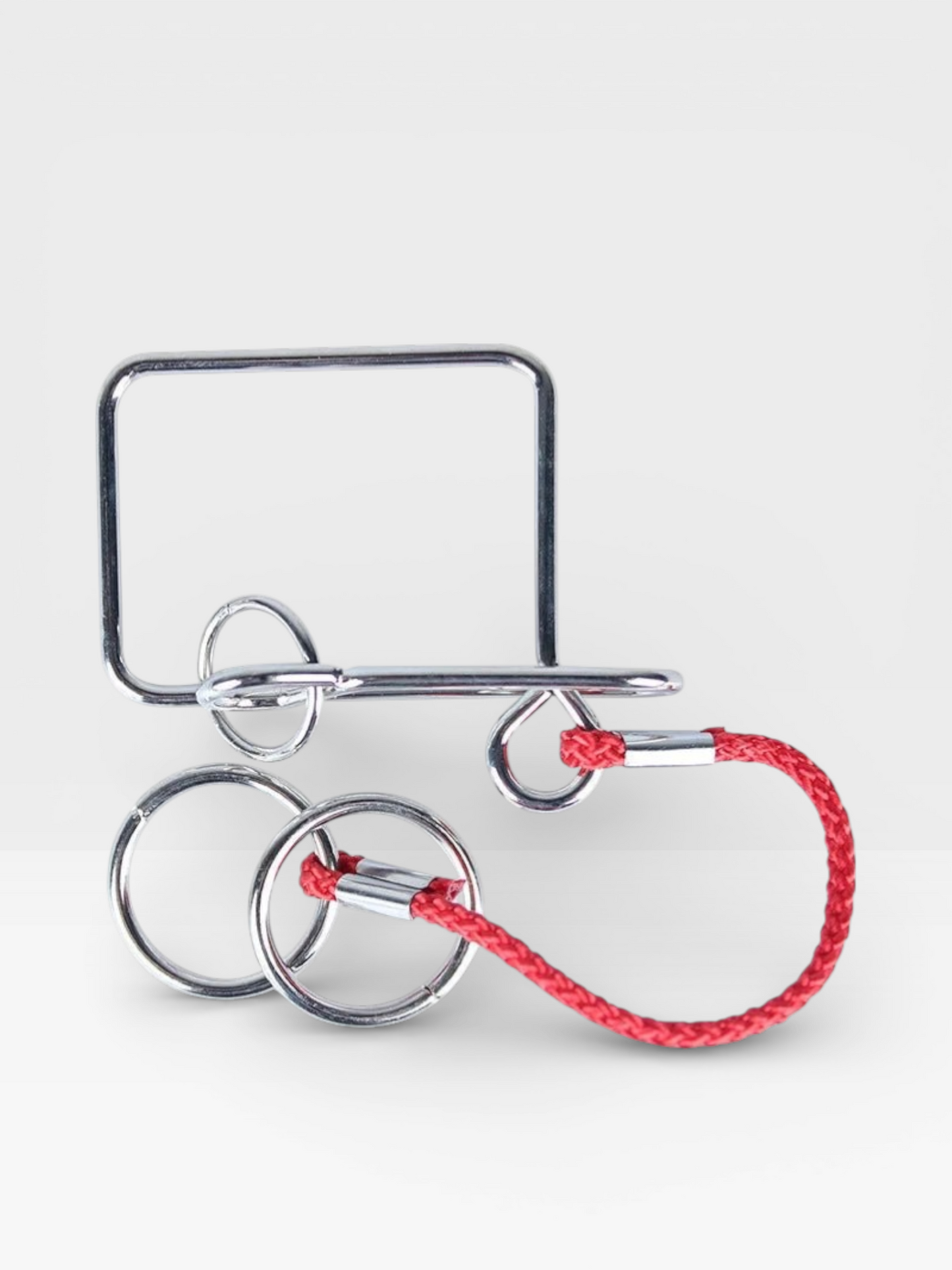 Intelligence Logic Wooden Metal Rope Puzzle - UNIVEA
