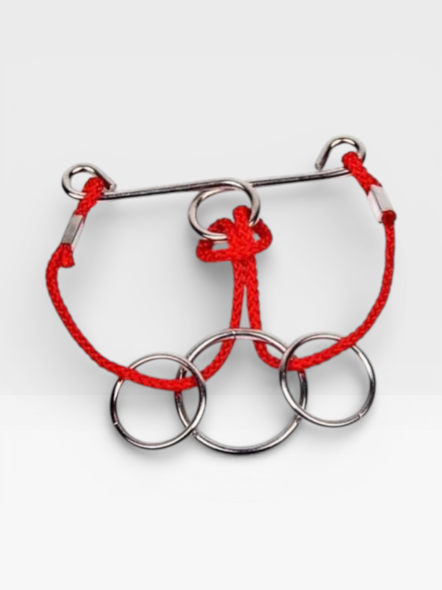 Intelligence Logic Wooden Metal Rope Puzzle - UNIVEA